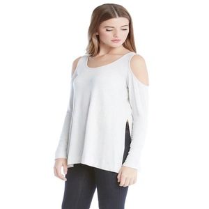 FIFTEEN TWENTY Cold Shoulder Sweatshirt Heather